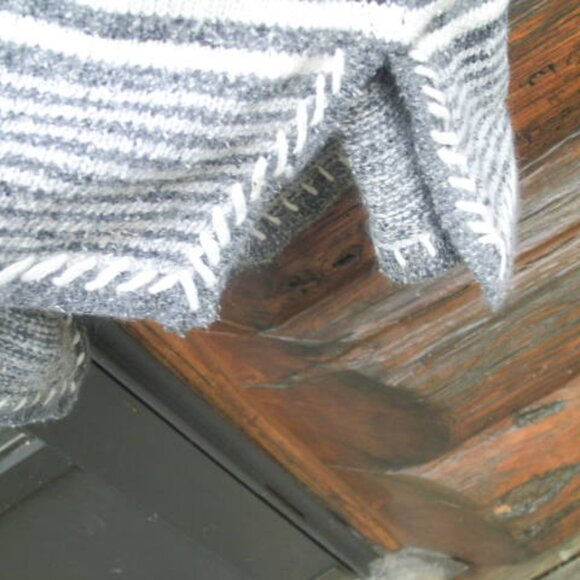 Vintage Gina Peters Sport Silk Angora Rabbit Hair Wool Tunic Length Sweater SZ S - Picture 3 of 3